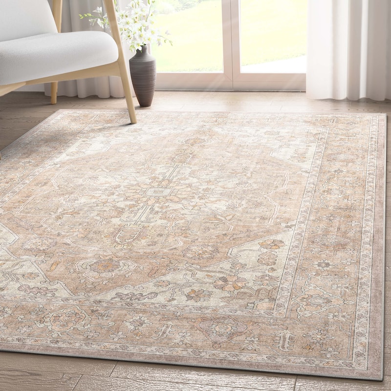 Well Woven Apollo Antigua Persian Oriental Machine Washable Area Rug