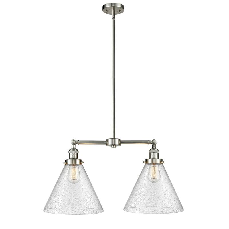 Innovations Lighting X-Large Cone 2 Light 21" Wide Linear Chandelier