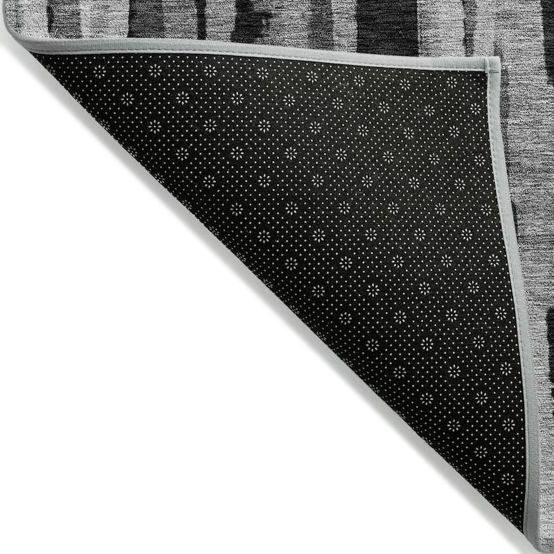 Machine Washable Indoor/ Outdoor Contemporary Chantille Rug