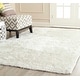 preview thumbnail 1 of 63, SAFAVIEH Handmade South Beach Leonella Shag Solid Polyester Rug 10' x 14' - Snow White