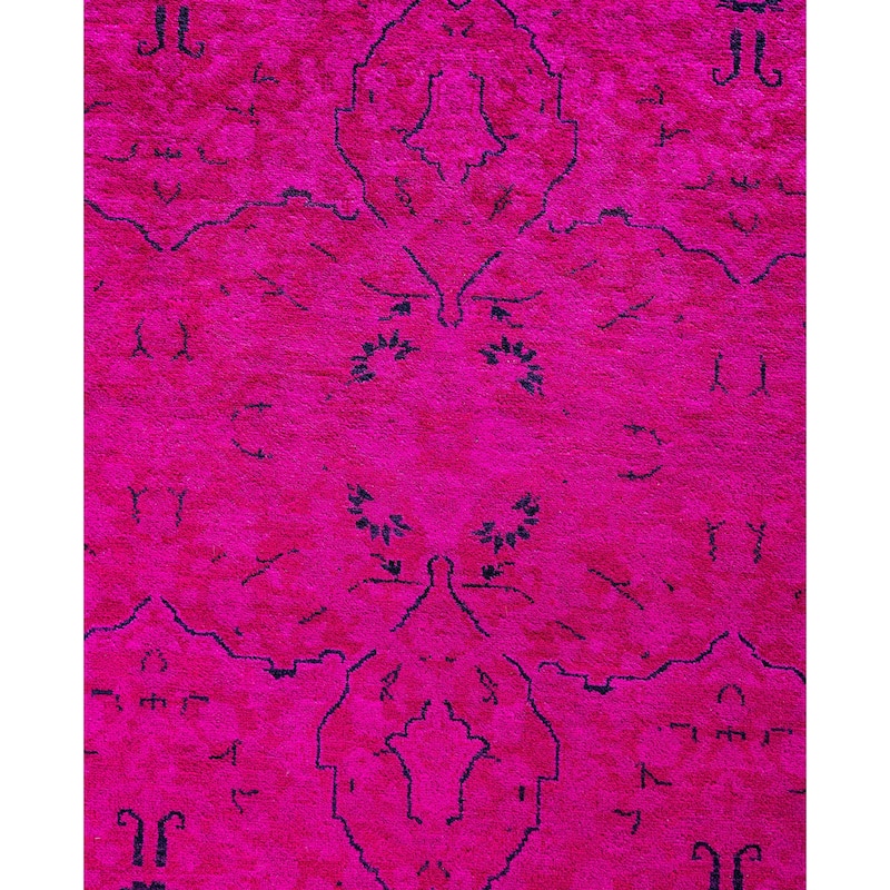 Overdyed One-of-a-Kind Hand-Knotted Area Rug - Pink - 12' 1" x 18' 0"