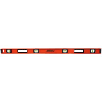 Johnson 48 in. Aluminum Heavy Duty I-Beam Level 4 vial - 48"