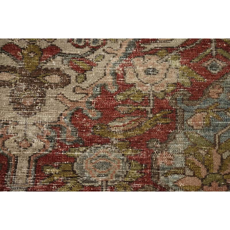 Hand Knotted Oriental 100% Wool Carpet Traditional Floral Beige & Ivories Bakhtiari Area Rug - 6' 9'' X 3' 10''