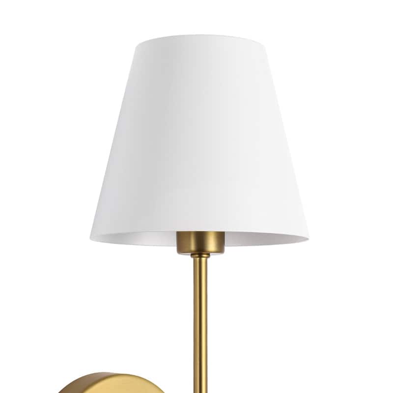 Minimalist 1-Light Metal Cone Shade Wall Sconce - 5.5 in