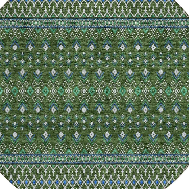 HomeRoots Tribal Transitional Rectangle Outdoor Rug