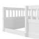 preview thumbnail 25 of 25, Twin Floor Bed Frame with Safety Fence for Kids' Bedroom & Playroom, Natural
