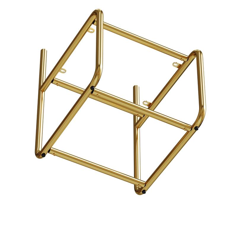 GDFStudio - Rosdale Minimalist Soft Plush Upholstered Dining Chair Set with Ergonomic Backrest and Golden Metal Legs, Set of 2