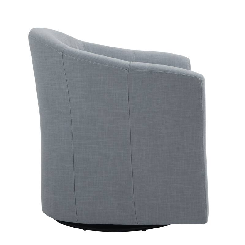 Modern Upholstered Swivel Barrel Chair Living Room Accent Chair