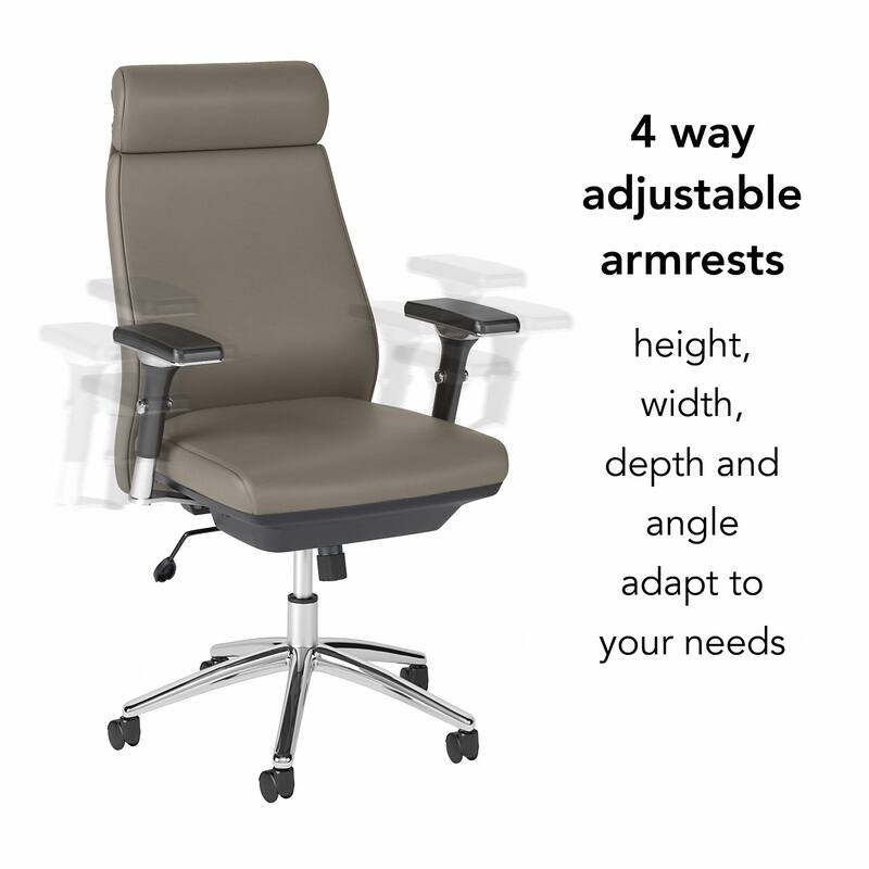 Bush Business Metropolis High Back Leather Executive Office Chair