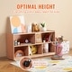 preview thumbnail 5 of 9, Natural Wooden 5-Compartment Cubby Storage Shelf Cabinet Perfect for Kids Room - 48” × 13” × 24”