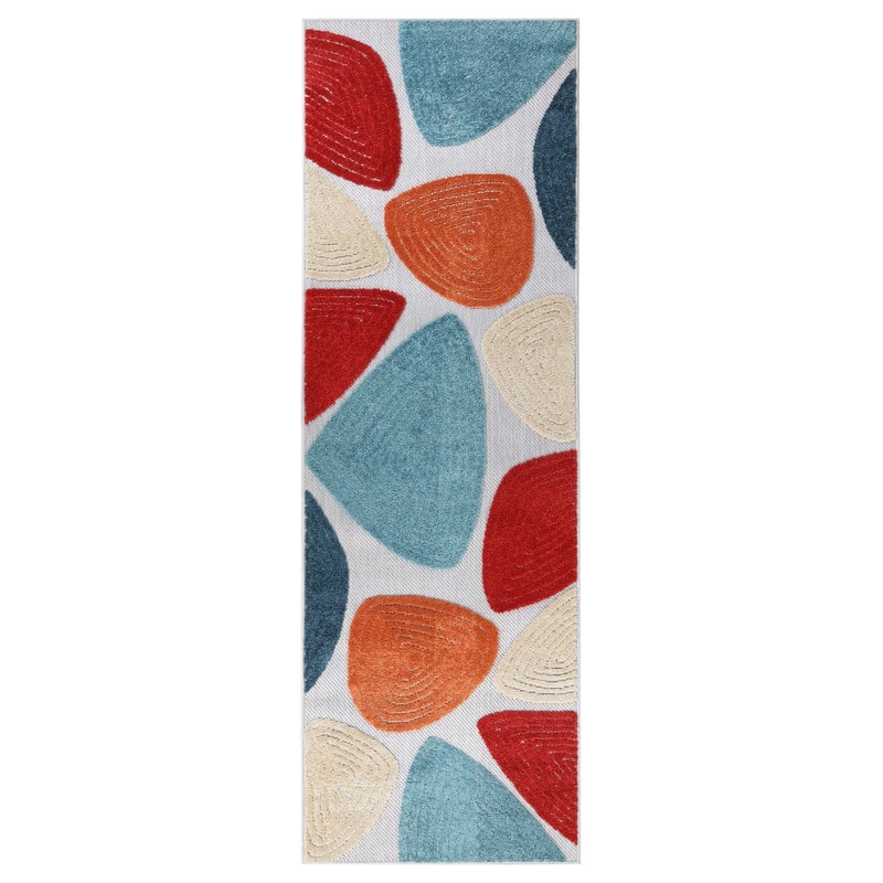 Superior Tulip Modern Geometric Indoor Outdoor Area Rug