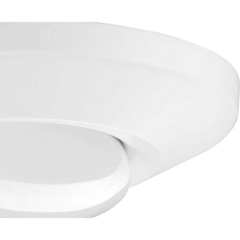 Intrinsic Collection 7 inch White Flush Mount LED Adjustable Eyeball - 7.25 in x 7.25 in x 1.546 in