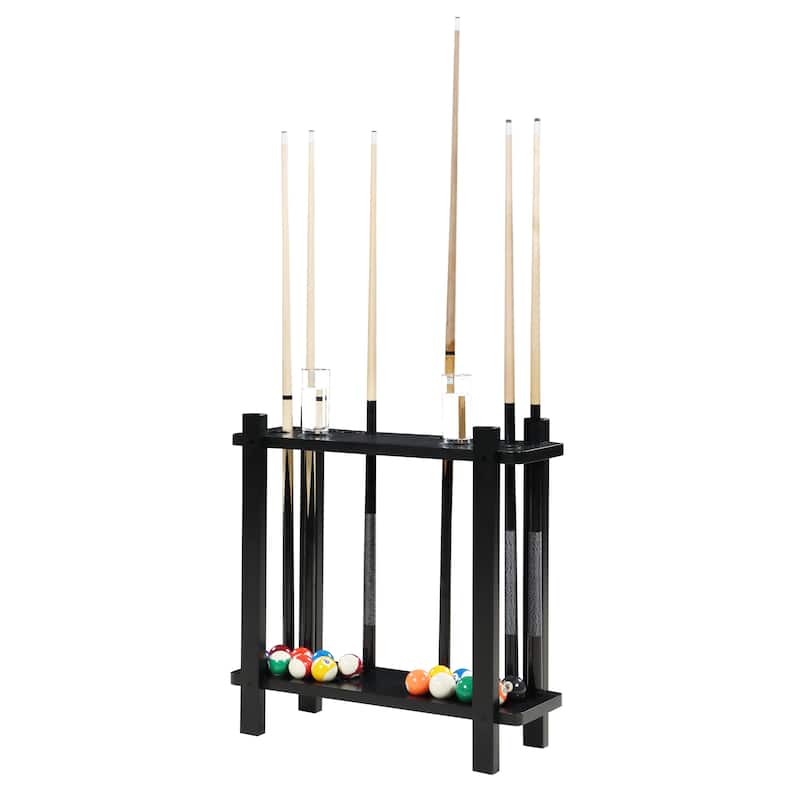 Hathaway Classic 28-in Floor Billiard Cue Rack - Black