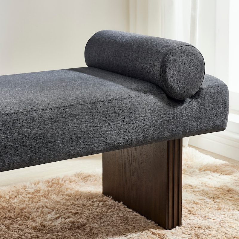 Roundhill Furniture Brooke Contemporary Upholstered Bench