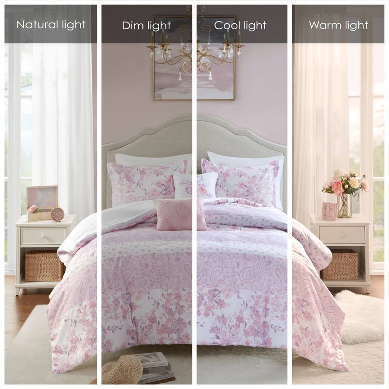 Intelligent Design Elodie Floral Paisley Comforter Set