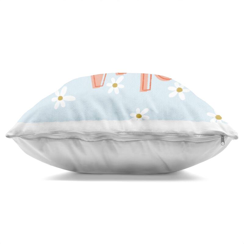 Stupell Girl Power with Daisy Patterns Decorative Printed Throw Pillow Design by Sarah Hickman