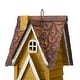 preview thumbnail 34 of 48, Glitzhome 12"H Retro Distressed Painted Solid Wood Cottage Birdhouse