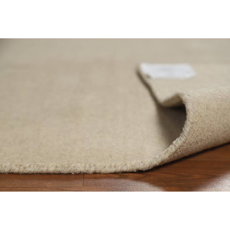 Hand Knotted Oriental 100% Wool Carpet Tribal Tribal Beige & Ivories Gabbeh Area Rug - 7' 4'' X 5' 2''