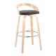 Option Brown PU/Natural Wood/Chrome