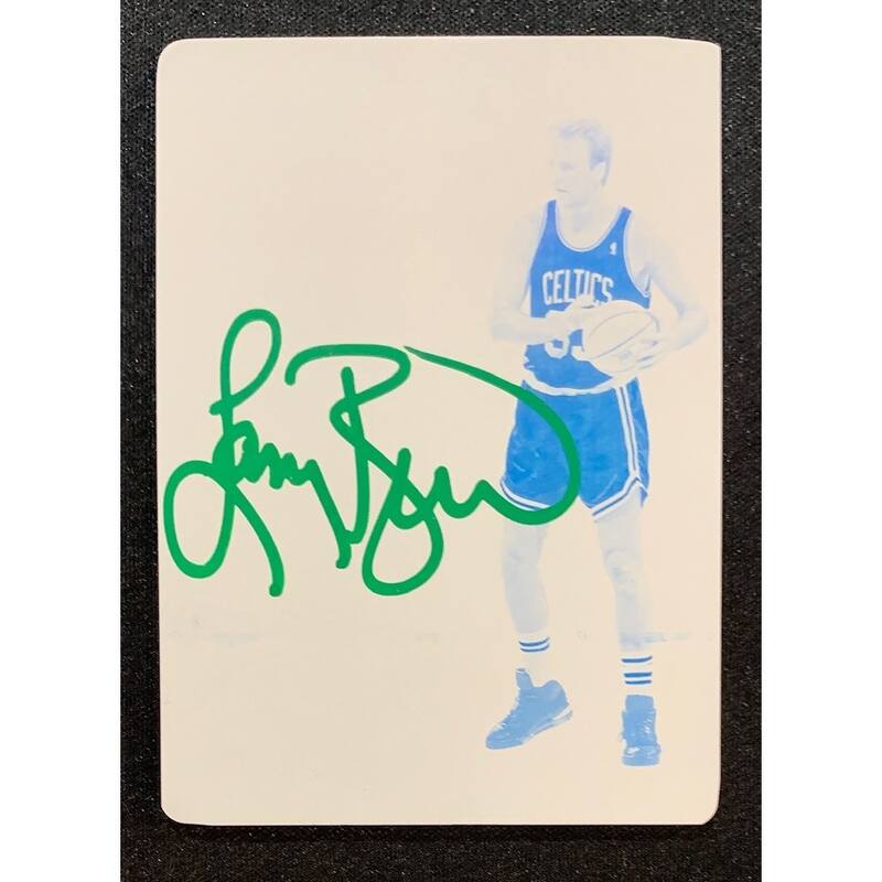 Larry Bird 2018 Panini Flawless Signed Printing Plate Card #DP-LBD Auto JSA 1/1 - 8'6" x 11'6"