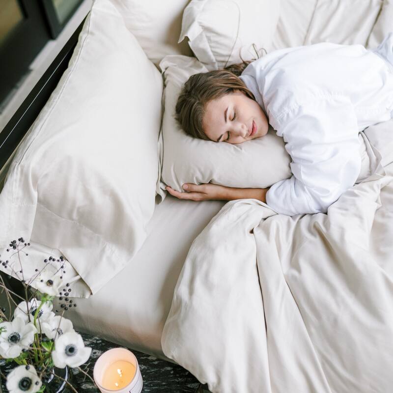 Jennifer Adams 400TC Long-Staple Cotton Sateen 3pc. Duvet Cover and Sham Set