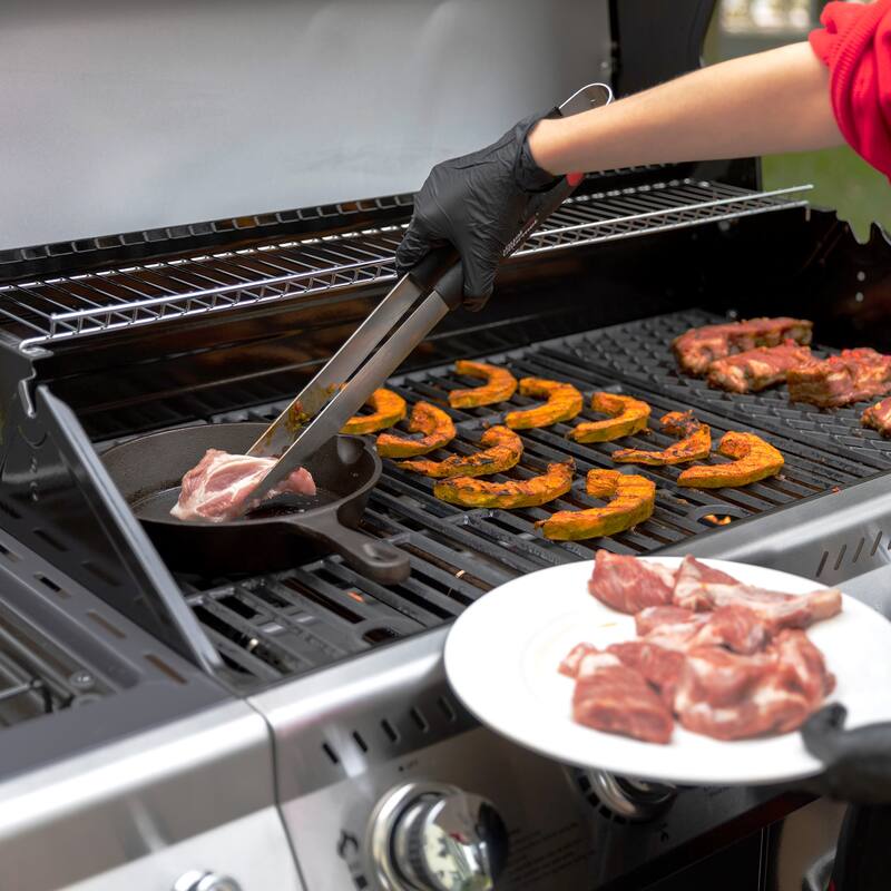 Royal Gourmet 5-Burner Gas Grill with Sear Burner & Side Burner, Grey