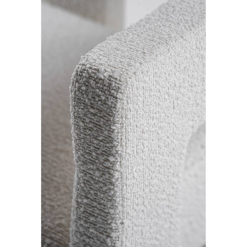 Modrest Drea Modern White Fabric Dining Chair