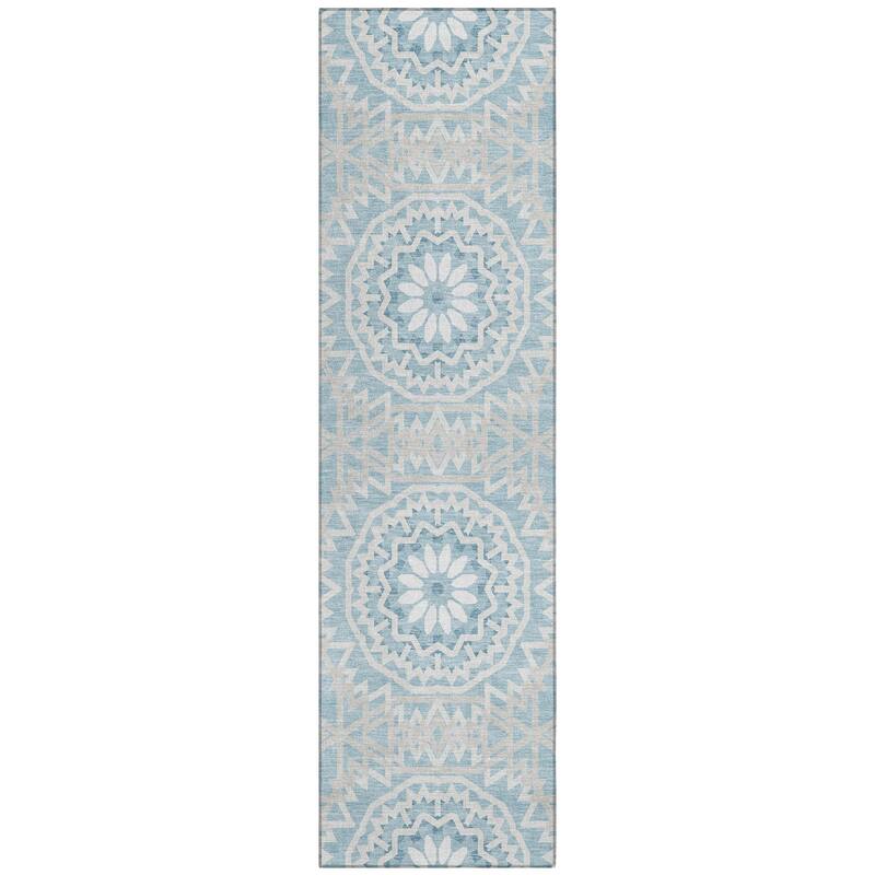 Machine Washable Indoor/ Outdoor Chantille Moroccan Boho Rug