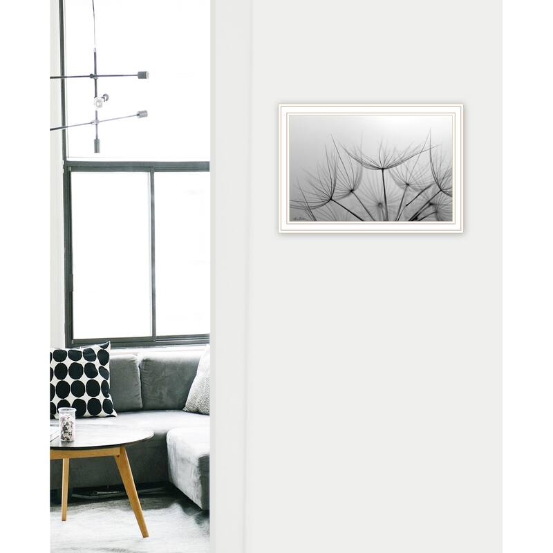 TrendyDecor4U Contemporary "Love is a Delicate Flower" Framed Print Wall Art