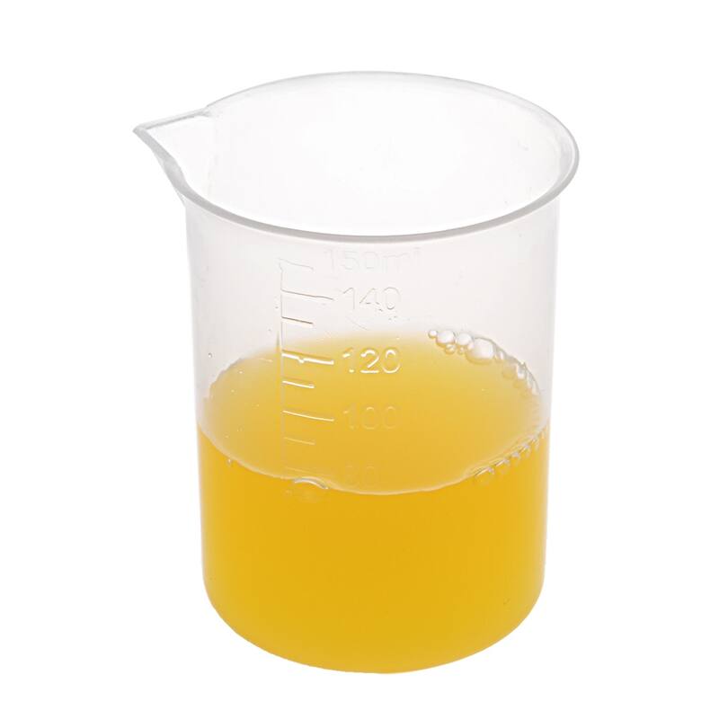 11pcs Measuring Cup Lab PP Plastic Graduated Beaker 150ml - Transparent