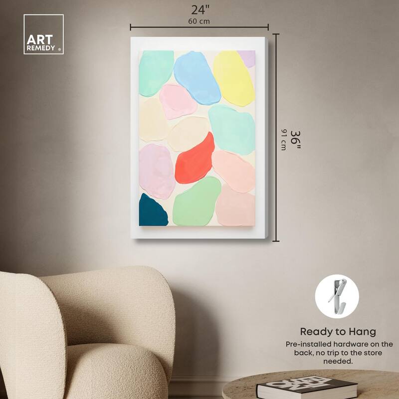 Sorbet Smudges I Canvas by Art Remedy, Gallery Wrapped