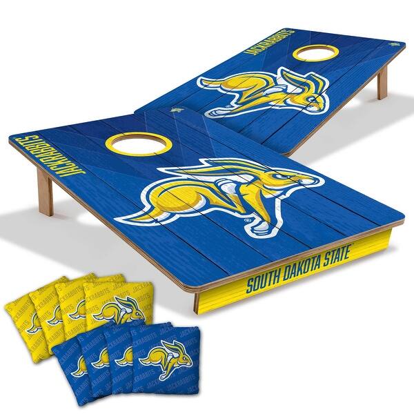 slide 2 of 7, South Dakota State Jackrabbits NCAA Tailgate Cornhole Board Set Include Carrying Case