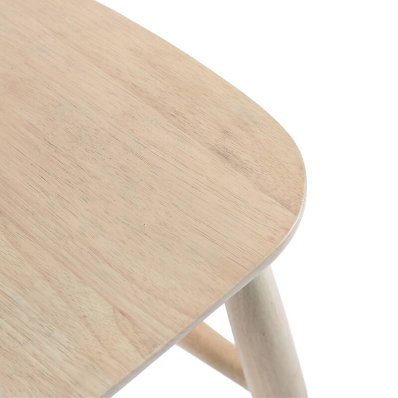 Furniture of America Zailen Mid-Century Modern 5-Piece White Oak Wood Extendable Dining Table Set