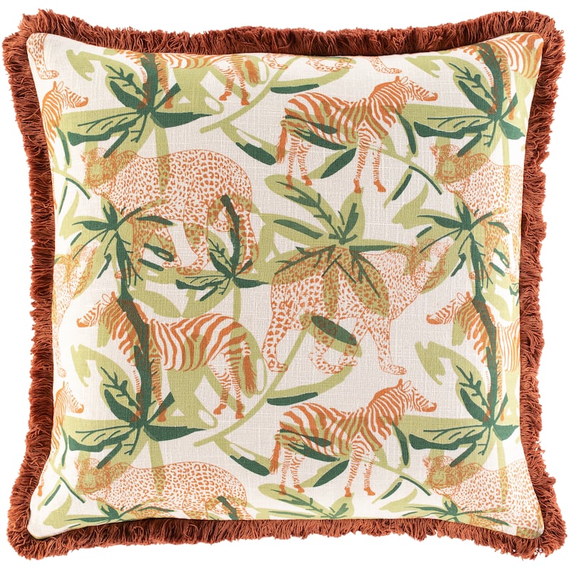Artistic Weavers Tabora Printed Jungle Cat Throw Pillow
