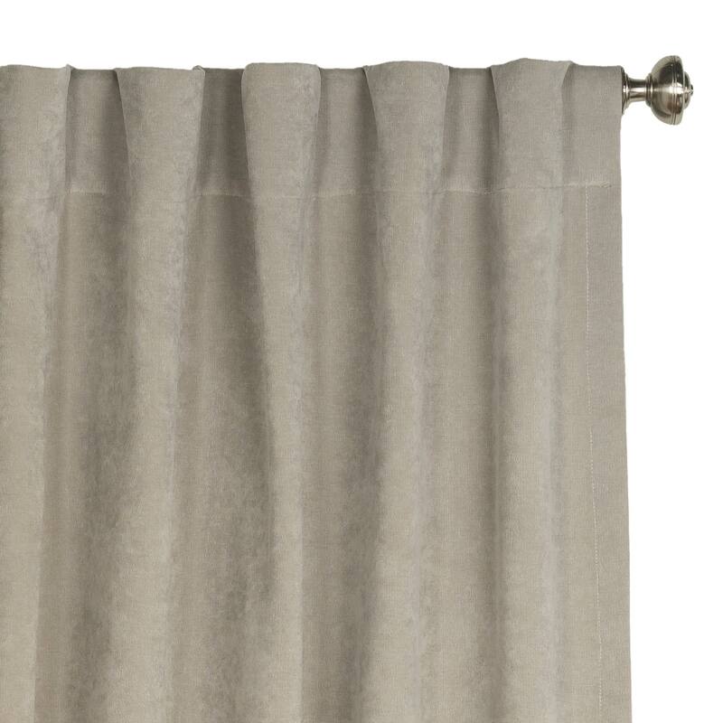 Padma Velvet 50x84 Back-Tab Curtain Panel (Single Panel)
