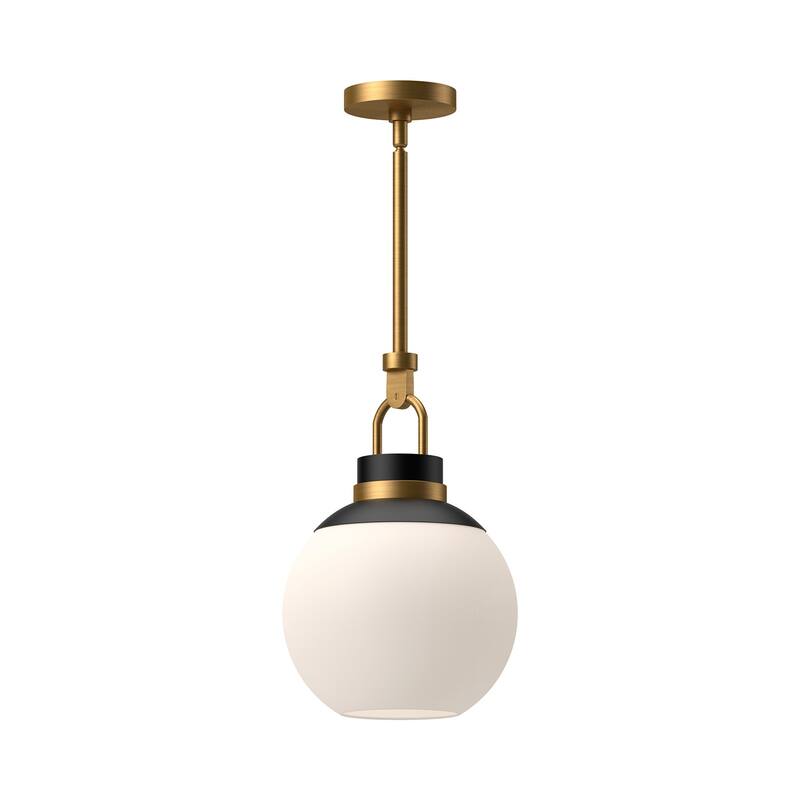 Alora Lighting PD520512OP Copperfield 12" Wide Pendant with Opal Glass - Aged Gold