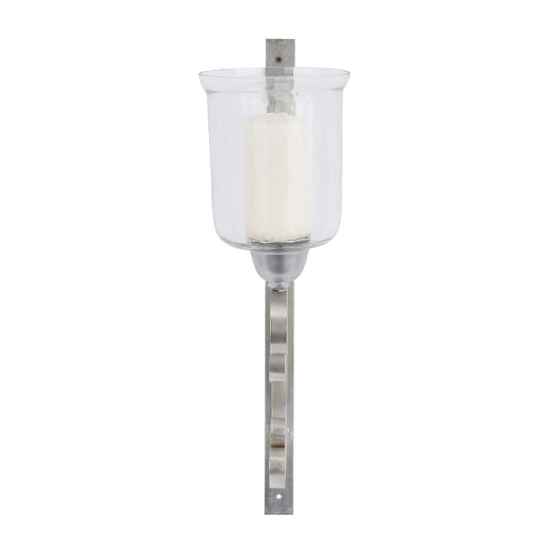 Sleek Metal Single Candle Wall Sconce - Gold, Silver, Black