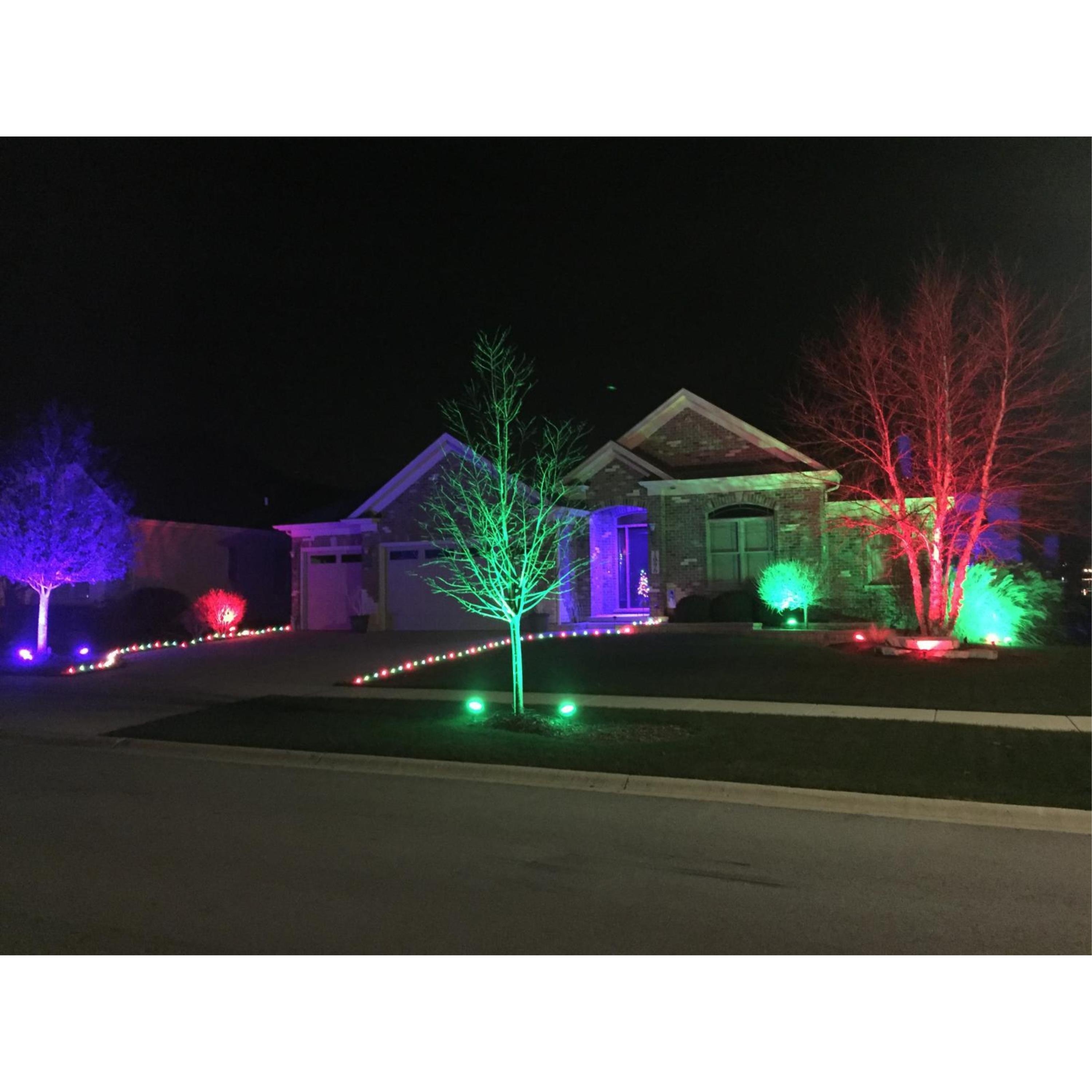 Red and green flood lights outlet
