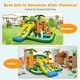 preview thumbnail 5 of 6, 8-in-1 Tropical Inflatable Bounce Castle with 2 Ball Pits Slide and Tunnel - Multicolor