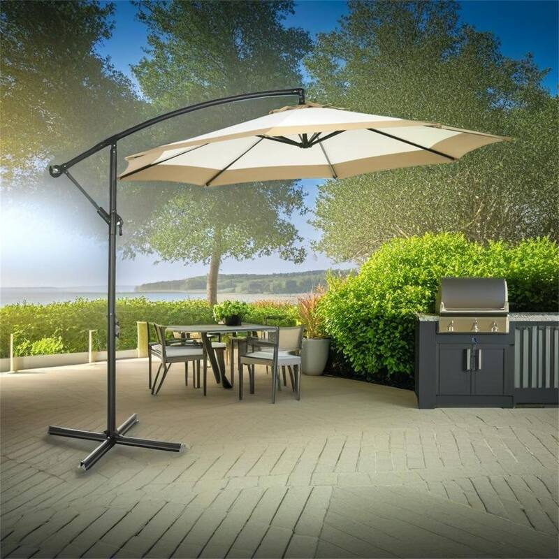 Offset Patio Umbrella - Brown