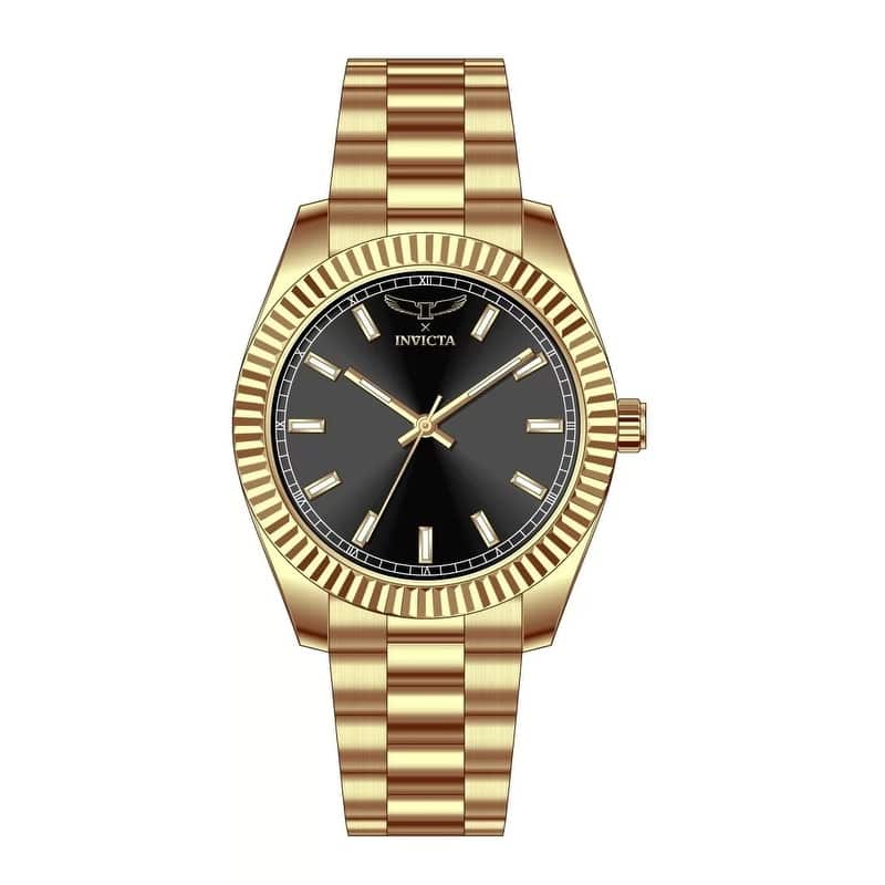 Invicta Men's 69006 Specialty Quartz PC21S Copper Dial Watch - Black