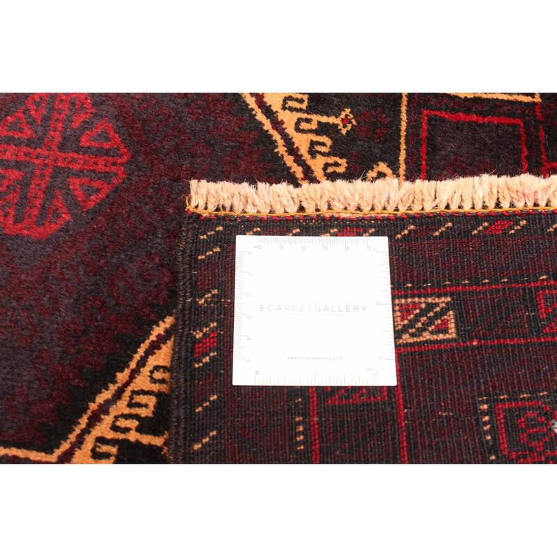 ECARPETGALLERY Hand-knotted Teimani Black Wool Rug - 3'1 x 4'11