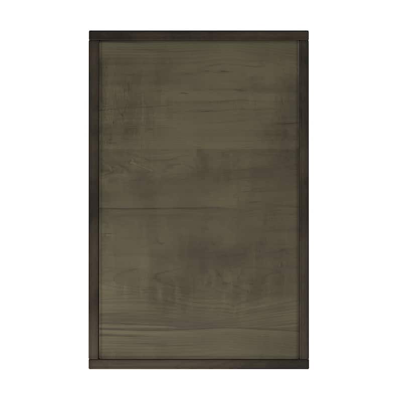 Bridgevine Home Joshua Creek 14 inch Chairside Table, No Assembly Required, Barnwood Finish