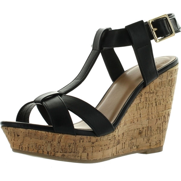 black sandals platform wedge