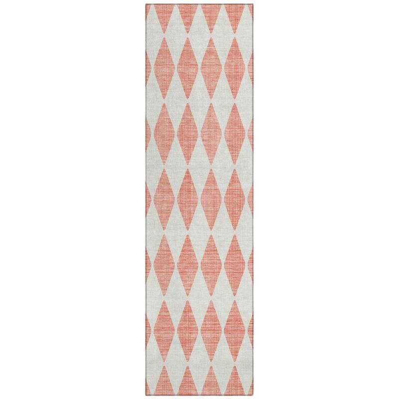Machine Washable Indoor/ Outdoor Chantille Diamonds Rug