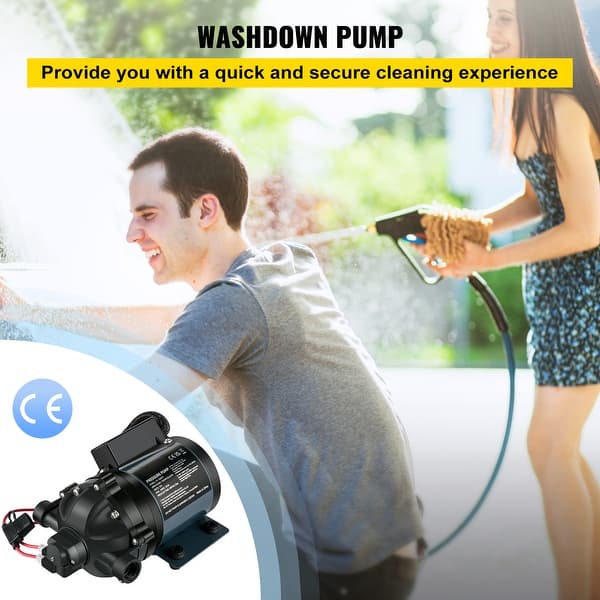10-foot experience UI - UIMOSO Washdown Pump, 12V DC, 7 GPM 60 PSI, Max. 10 FT Lift Self ...