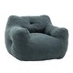 preview thumbnail 59 of 68, Bean Bag Sofa Chair with Armrests Stuffed High-Density Foam