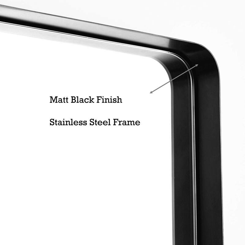 Arthers Stainless Steel Metal Bathroom Vanity Wall Mirror