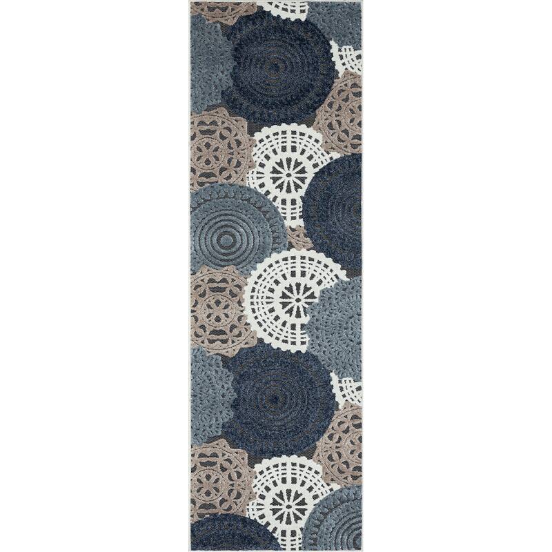 Cruise Bohemian & Eclectic Geometric Indoor/Outdoor Area Rug
