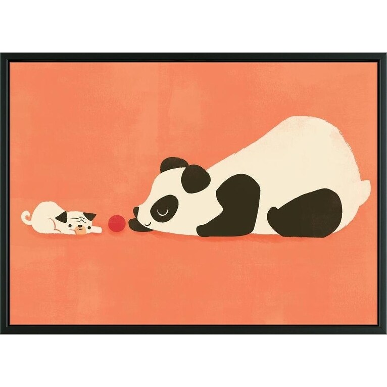 Easy Art Prints Jay Fleck S The Pug And The Panda Premium Canvas Art Overstock 25740345 Learn how to paint this cute panda. easy art prints jay fleck s the pug and the panda premium canvas art